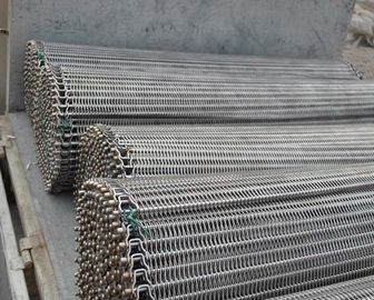 High Strength Flat Flex Wire Mesh Conveyor Belt Stainless Steel Heat Resistant